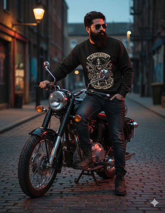 Pirate MotorCycle Unisex Sweatshirt